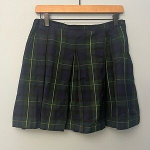 Lands’ End Pleated Uniform Skirt - Hunter Classic Navy